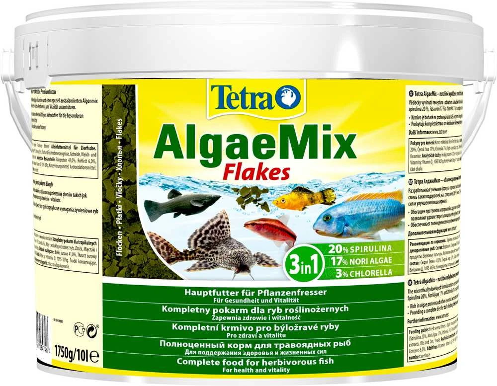 Tetra Algae Mix 10 L wiaderko, maistas premium žuvims roślinożernych