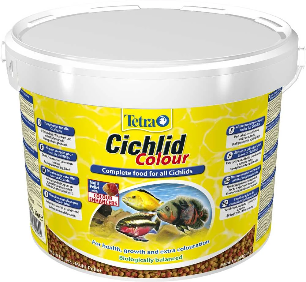 TETRA CICHLID SPALVOTOS GRANULĖS 10L