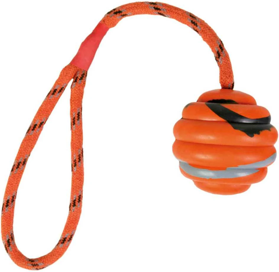 TRIXIE Wavy kamuolys su virve,natūrali guma, ø 6-30 cm