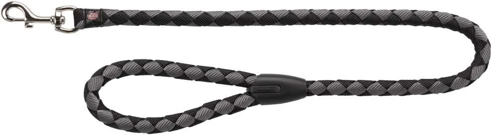 TRIXIE Cavo pavadys, L-XL 1m/18mm, juodas/grafito