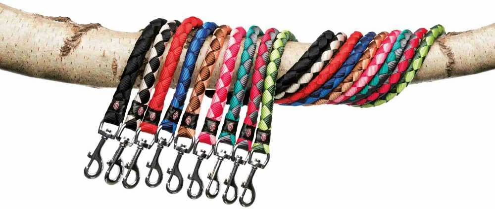 TRIXIE Cavo pavadys, S-M 1m/12mm, juodas/grafito