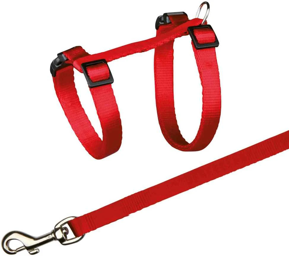 TRIXIE Kačių petnešos su pavadėliu, 27-45 cm-10 mm, 1.20 m