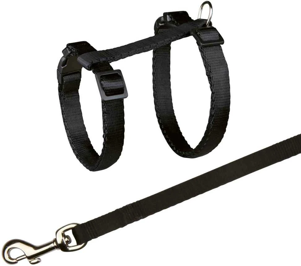 TRIXIE Kačių petnešos su pavadėliu, 27-45 cm-10 mm, 1.20 m