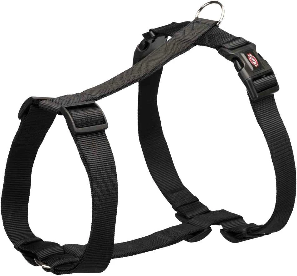 Trixie diržai Premium XXL juodi. L – XXL: 85–115 cm / 38 mm