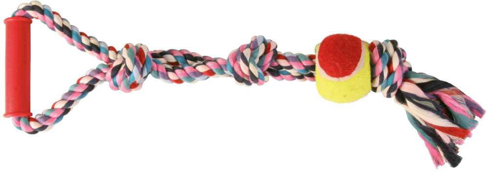 Trixie Žaislas virvė BAWEŁNA Z PIŁKĄ 50cm