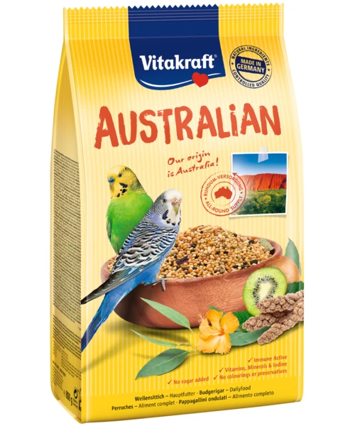 Paukščių maistas - VITAKRAFT Australijos papūgos papūgos 800g grūdų be sojų