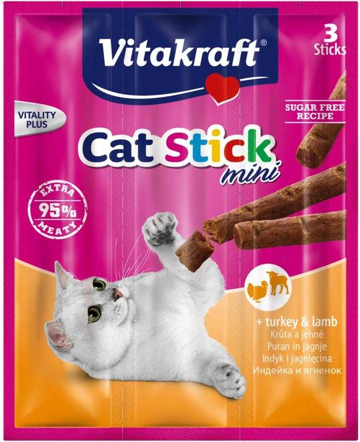 Kačių Skanėstai - Vitakraft Kalakutienos Ir Avienos, 18 g