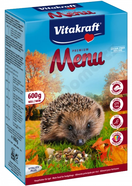 Vitakraft Chovex Sro VITAKRAFT Hedgehog Premium Menu Food Pašaras ežiams 600 g