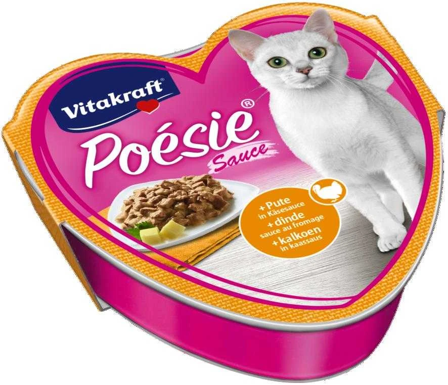 Drėgnas Kačių Maistas - Vitakraft Poesie Creation 85g Kalakutiena/Sūris