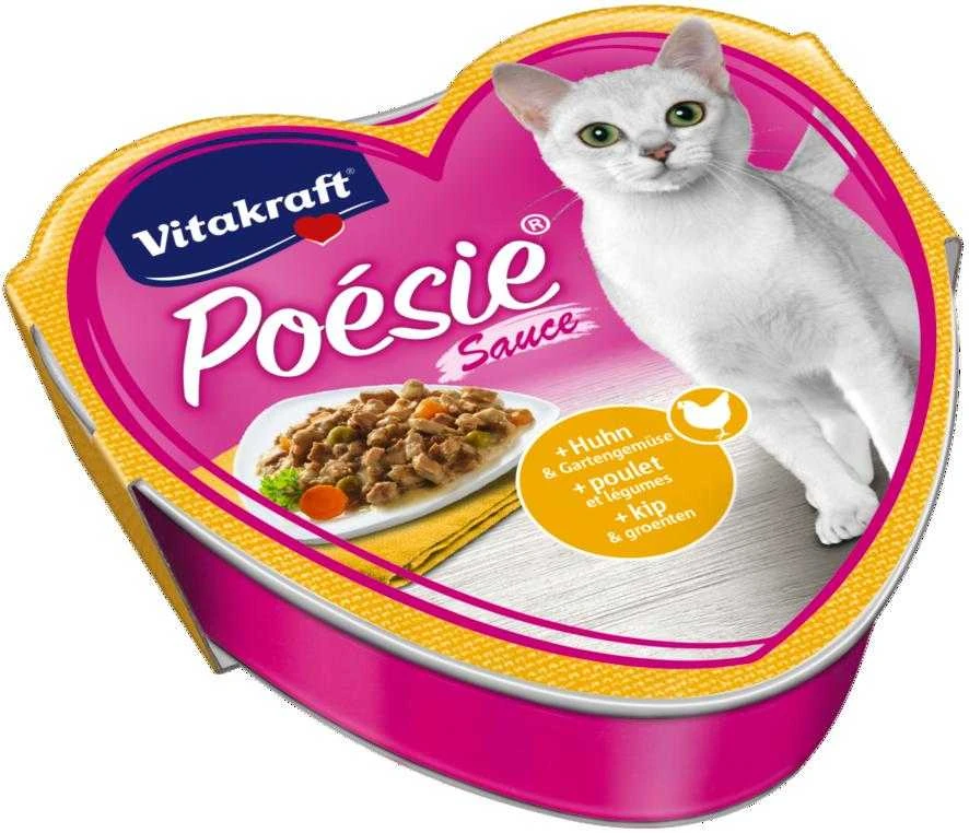 Vitakraft Chovex Sro VITAKRAFT POESIE CREATION, kačių konservuotas pašaras su vištiena ir daržovėmis, 85g