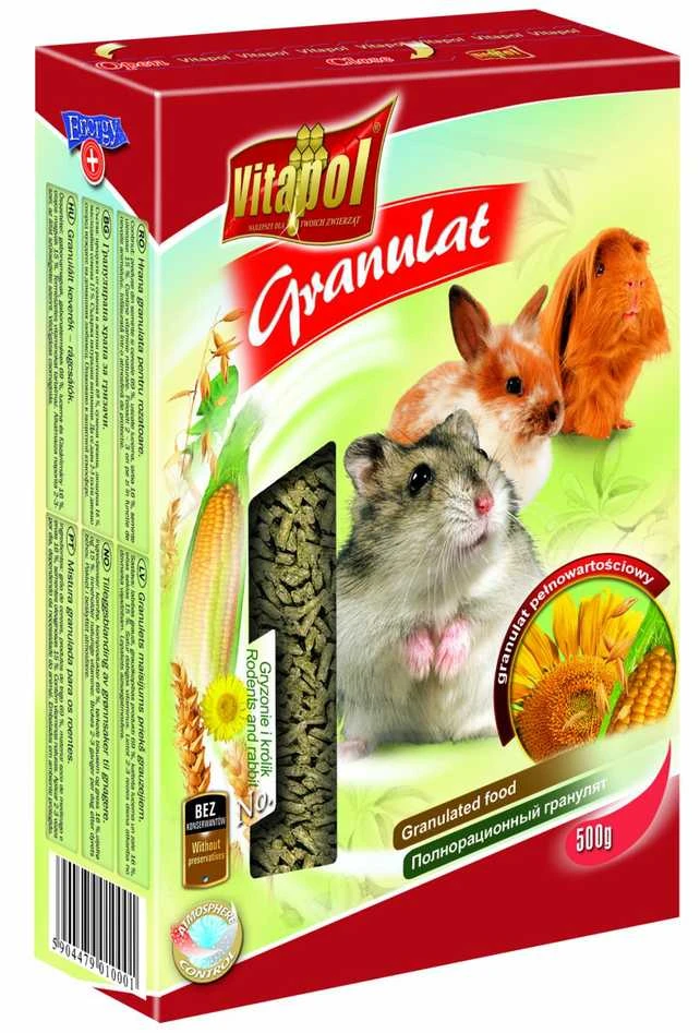 Vitapol STANDARD granuliuotas visavertis pašaras graužikams ir triušiams 500g