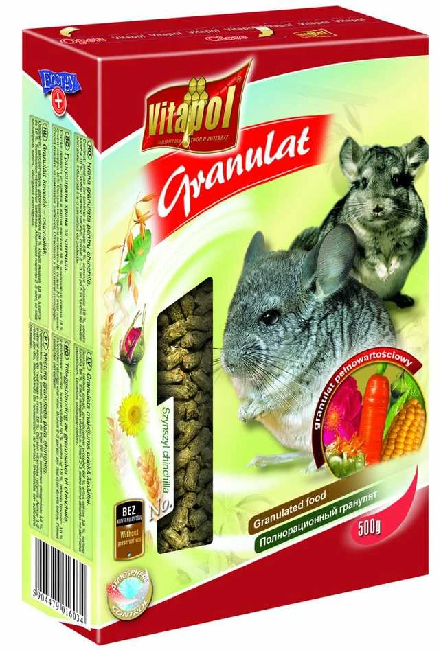 Vitapol visavertis granuliuotas pašaras šinšiloms 500g
