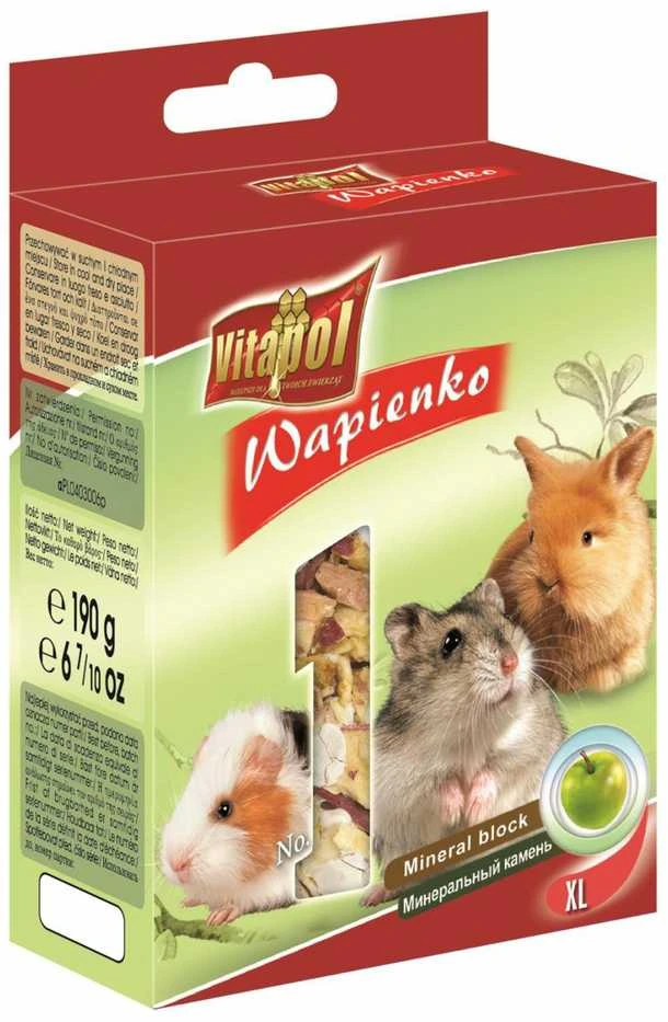 Vitapol mineralinis akmuo graužikams ir triušiams su obuoliais 190g