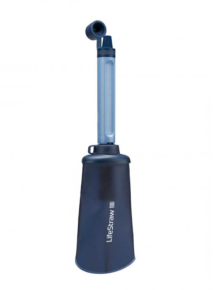 Gertuvė Lifestraw Personal vandens filtras šiaudų kalnas mėlynas