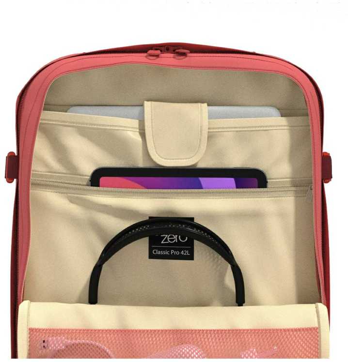 Cabinzero Classic Pro 42l kelioninis kuprinė, persikų slėnis