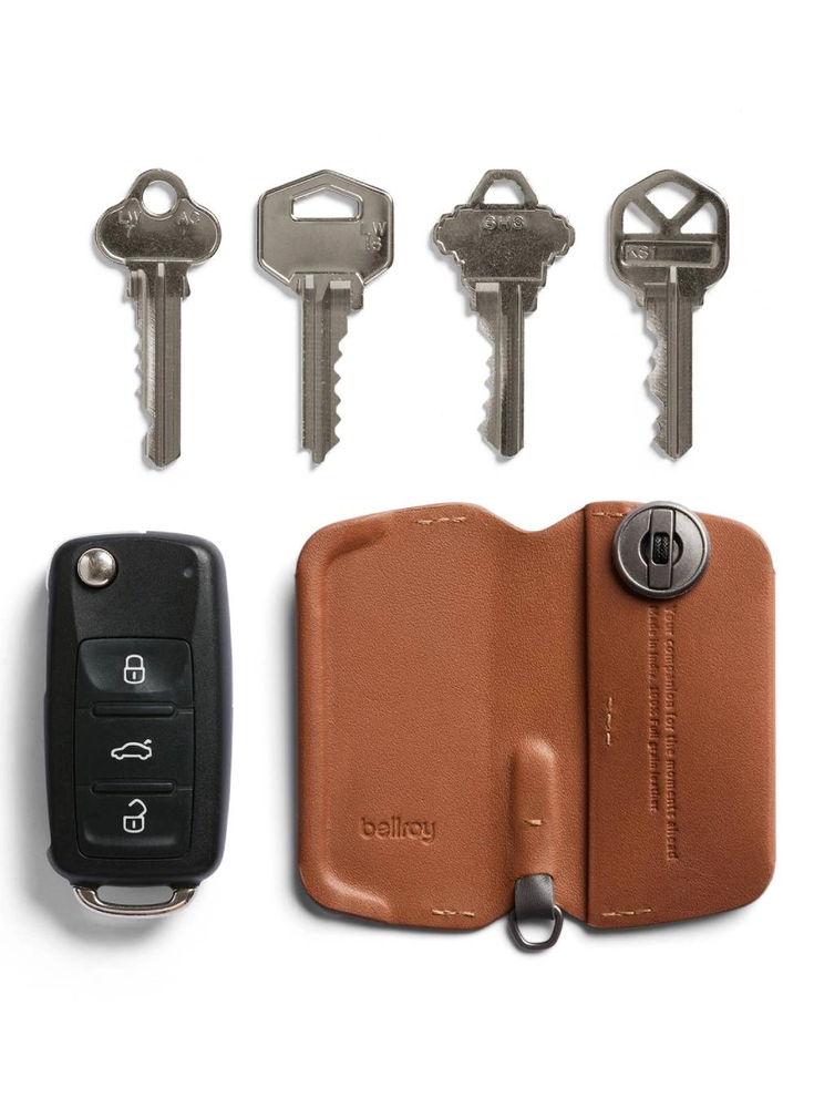 Bellroy Key Cover 3rd ed. - skórzane etui na klucze (caramel)