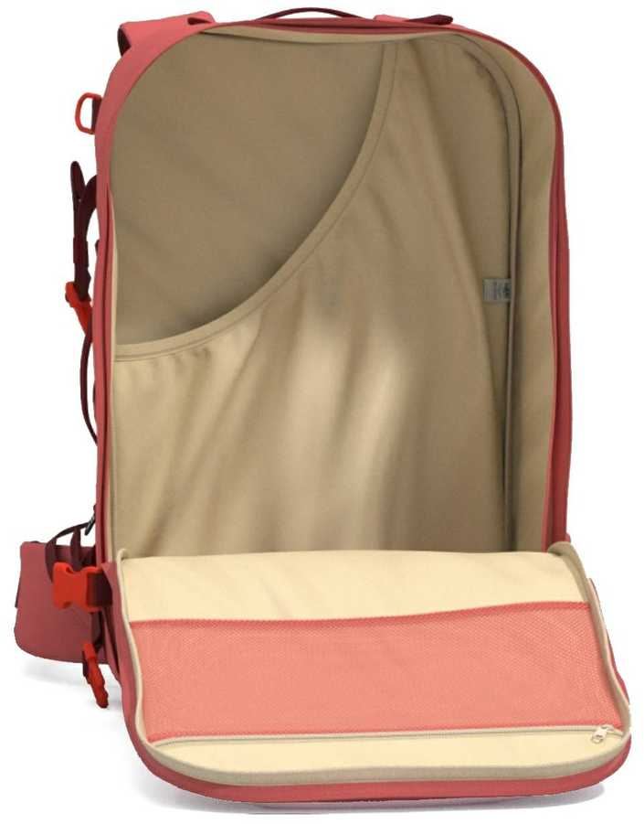 Cabinzero Classic Pro 42l kelioninis kuprinė, persikų slėnis