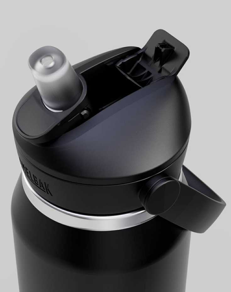 Camelbak Thrive termosinė gertuvė su šiaudeliu, 1l, nerūdijančio plieno, juoda