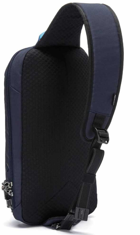 Kuprinė per petį Pacsafe Vibe su RFID apsauga nuo vagystės, tamsiai mėlyna