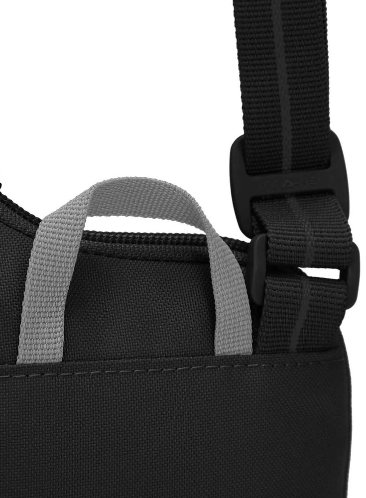 Rankinė per petį „Pacsafe GO“ – su apsauga nuo vagysčių, juoda