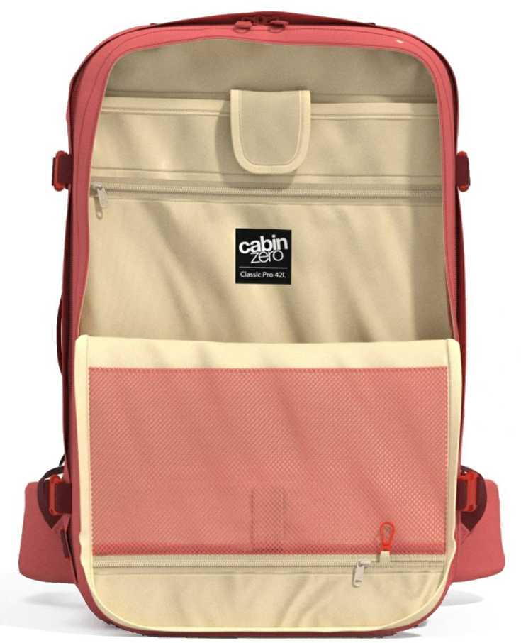 Cabinzero Classic Pro 42l kelioninis kuprinė, persikų slėnis
