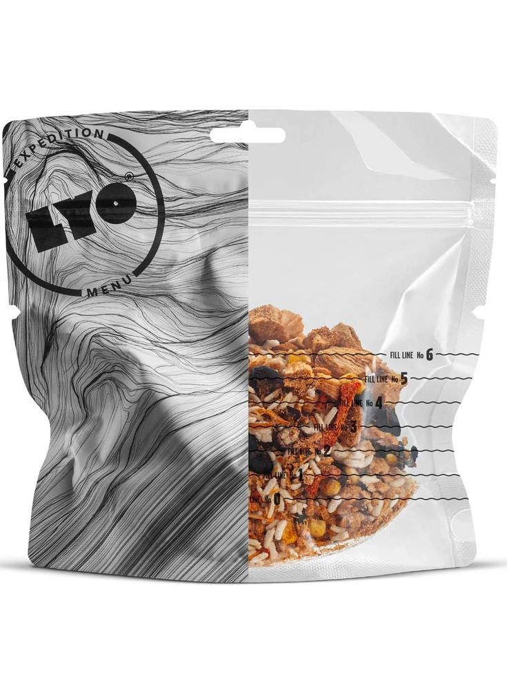 LYOFOOD meksikietiškas patiekalas 370g maža pakuotė