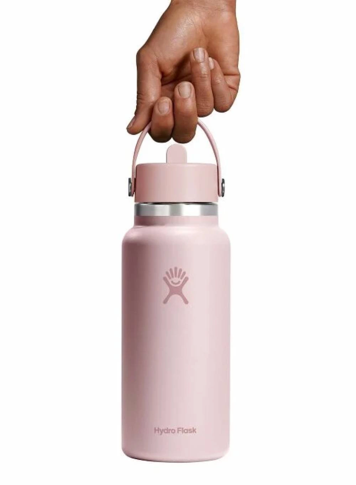 „Hydro Flask“ termosas su plačiu, lanksčiu šiaudiniu dangteliu „Trillium“ 0,946 l