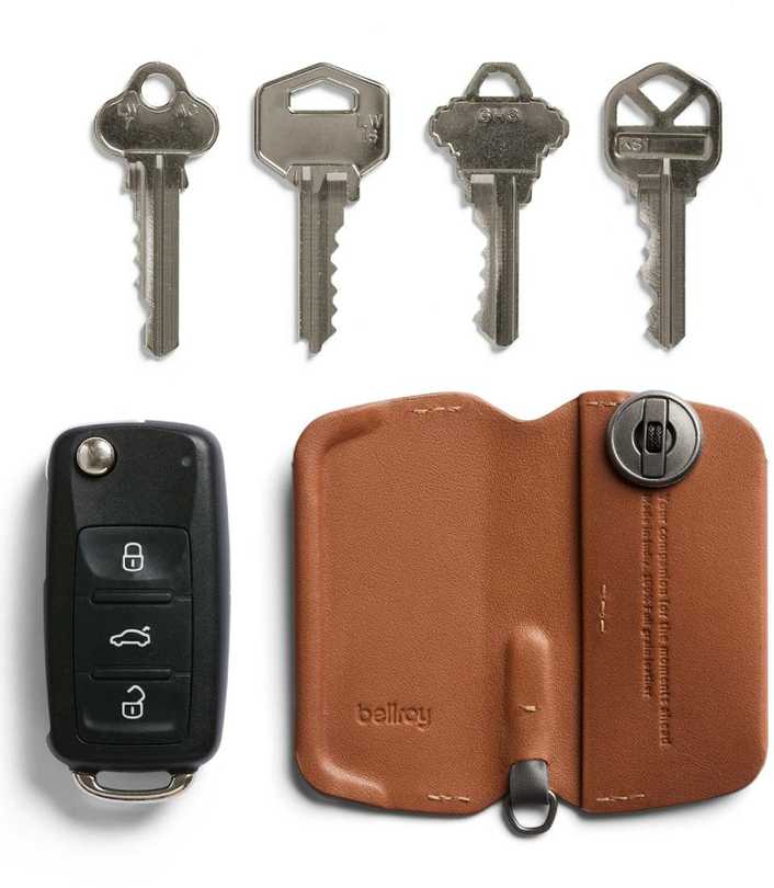 Bellroy Key Cover 3rd ed. - skórzane etui na klucze (caramel)