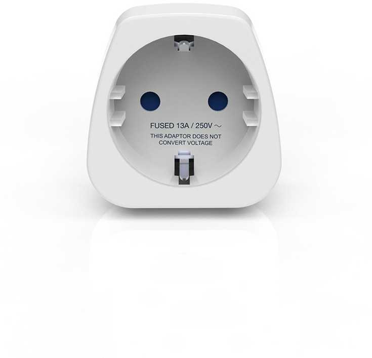 Blue Mėlyna TRAVEL Mėlynas PRZEJŚCIÓWKA ADAPTER SHUCKO -> RPA