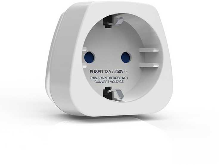 Blue Mėlyna TRAVEL Mėlynas PRZEJŚCIÓWKA ADAPTER SHUCKO -> RPA