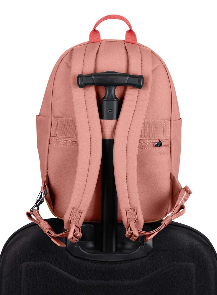Miesto kuprinė Pacsafe Go 15 l su RFID apsauga nuo vagystės - rožinė