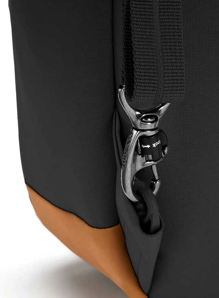 Pacsafe „Go 15 l“ apsauga nuo vagysčių miesto kuprinė – juoda