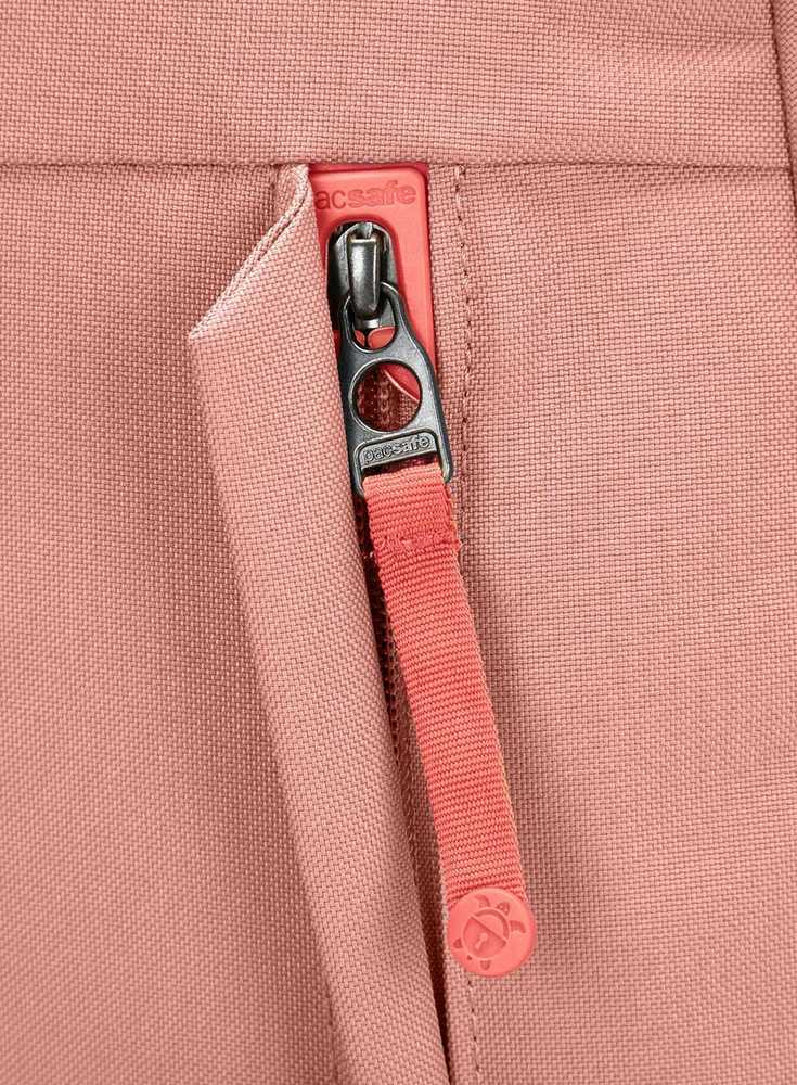 Miesto kuprinė Pacsafe Go 15 l su RFID apsauga nuo vagystės - rožinė