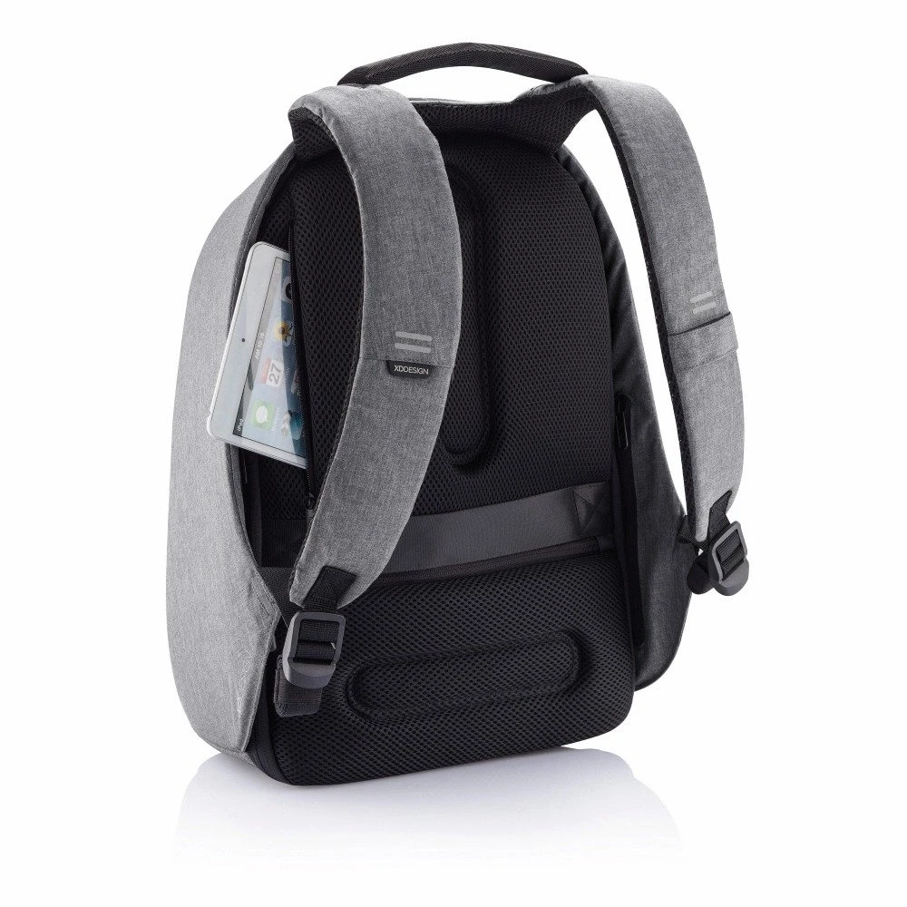 Kuprinė su apsauga nuo vagių XD Design Bobby Hero XL, Juodos/Pilkos spalvos