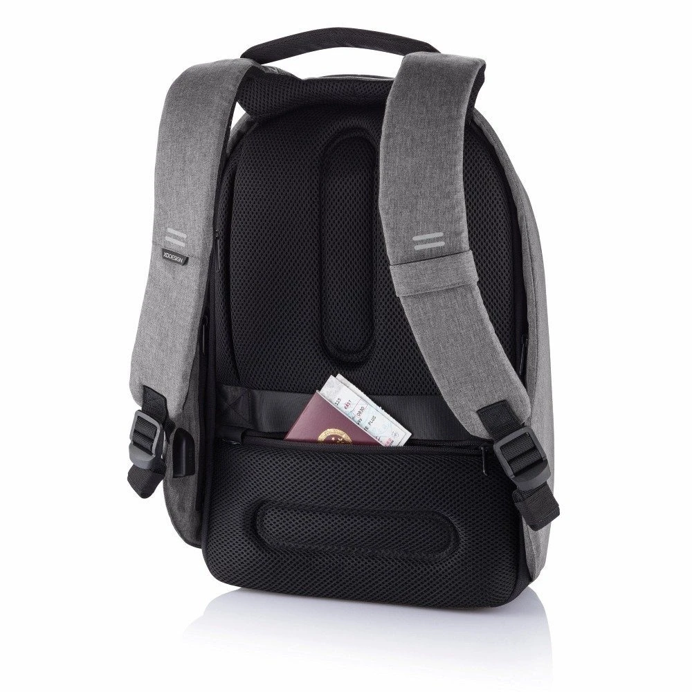 Kuprinė su apsauga nuo vagių XD Design Bobby Hero XL, Juodos/Pilkos spalvos