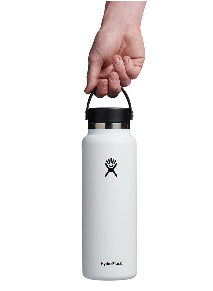 Hydro Flask Termo Butelis 1180 ml - Balta, Nerūdijantis Plienas