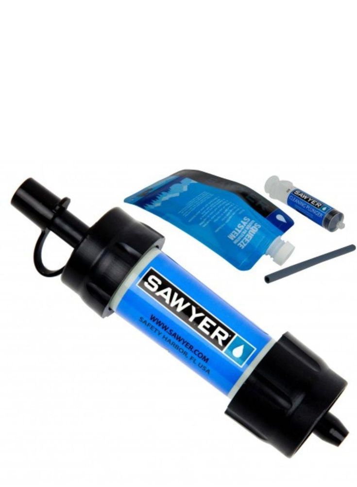 Sawyer Mini SP102 Mėlyna Filter – lengvas vandens valytuvas ekspedicijoms