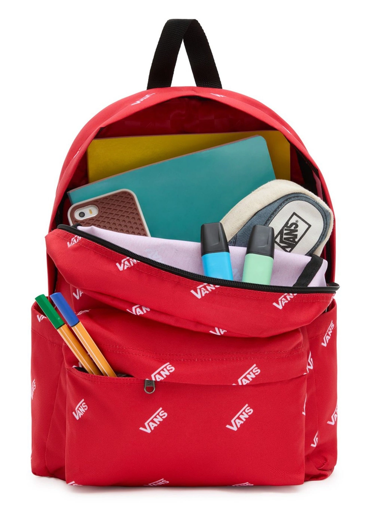 Vans New Skool Kuprinė 20L Ryškiai Raudona - VN0006280PZ1