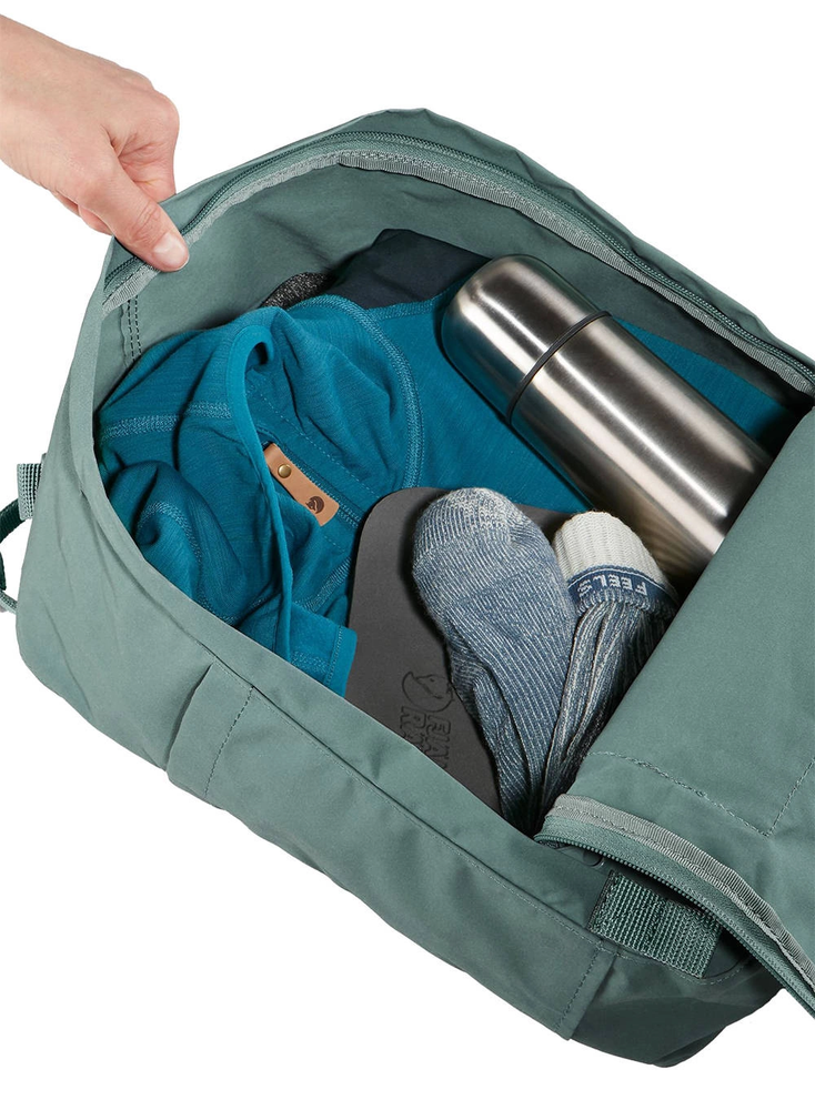 Fjallraven Kanken 16 L kuprinė - Mėlyna/šviesus Ąžuolas