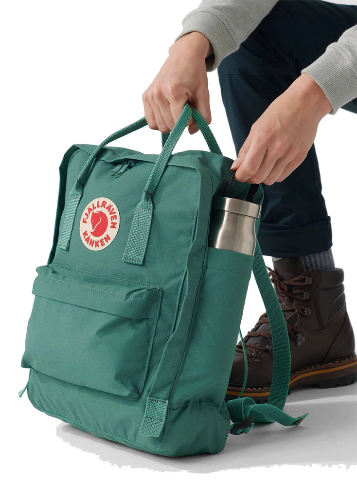 Fjallraven Kanken 16 L kuprinė - Mėlyna/šviesus Ąžuolas
