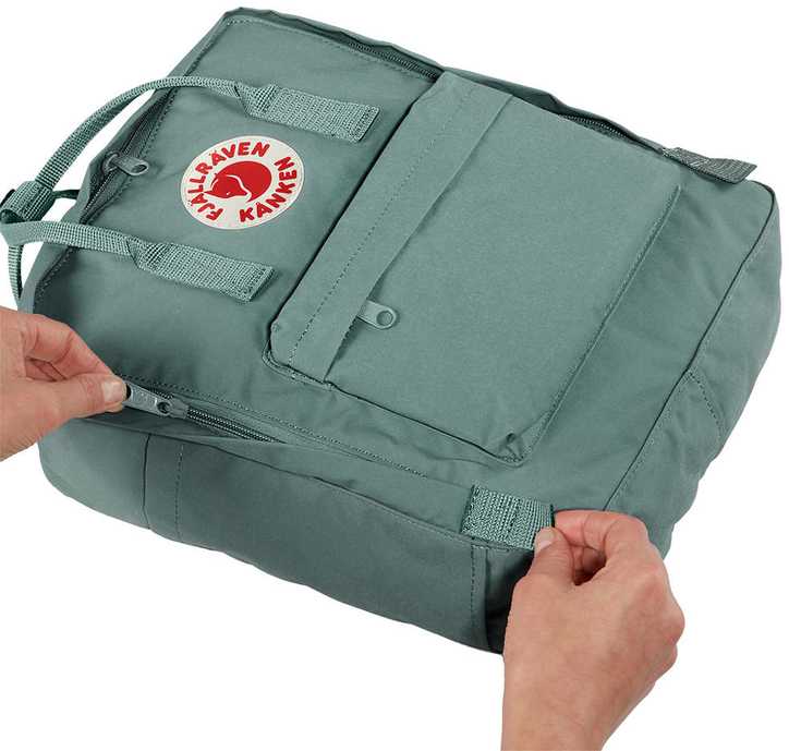 Fjallraven Kanken 16 L kuprinė - Mėlyna/šviesus Ąžuolas