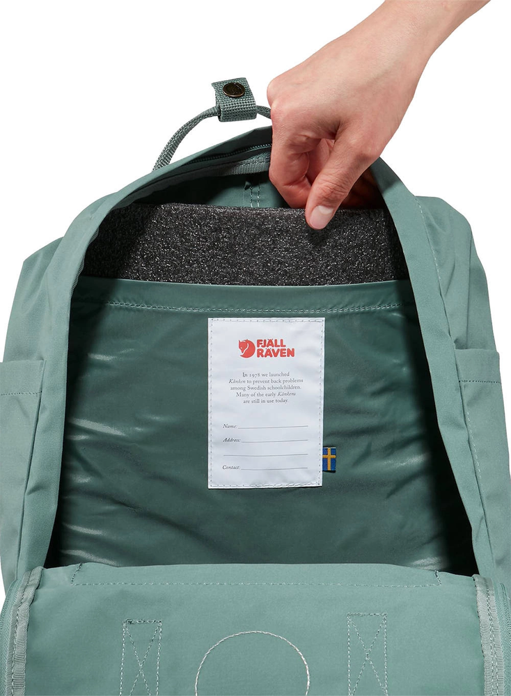 Fjallraven Kanken 16 L kuprinė - Mėlyna/šviesus Ąžuolas
