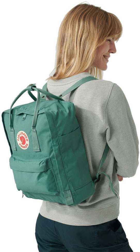 Fjallraven Kanken 16 L kuprinė - Mėlyna/šviesus Ąžuolas