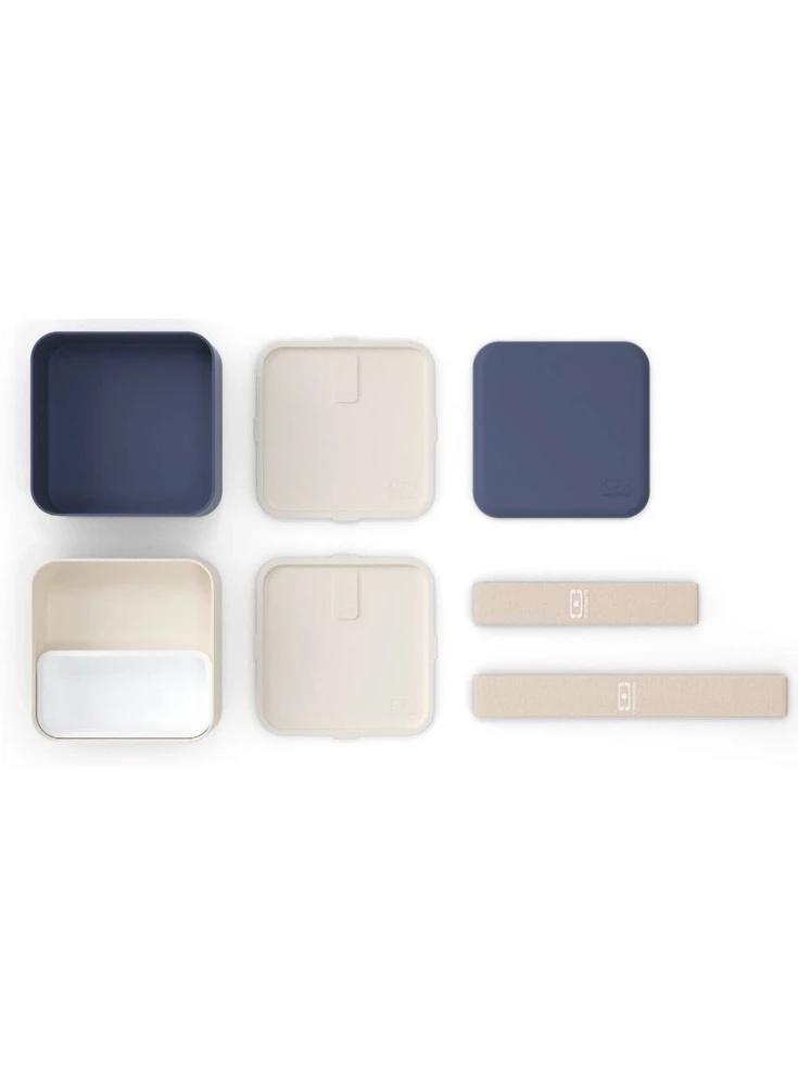 Mėlyna Monbento Bento Square Natural Mėlyna mėlyna