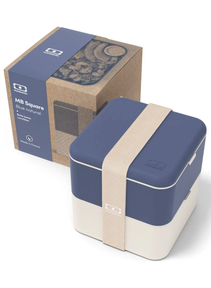 Mėlyna Monbento Bento Square Natural Mėlyna mėlyna