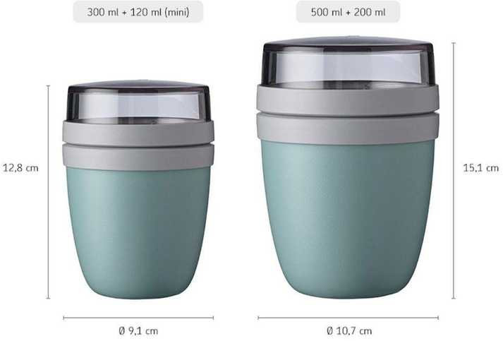 Rosti Mepal Mėlyna Lunchpot Ellipse mini 420 ml Mepal - nordic mėlynas-universalus