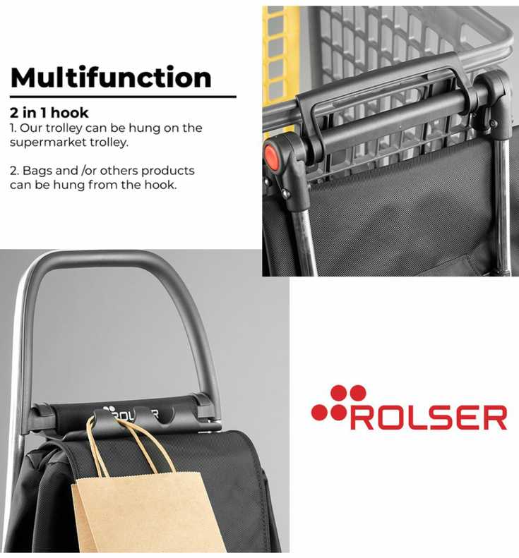 Kelioninis Rolser I-max Tweed 6l vežimėlis su 6 ratais, sulankstomas, pilkas