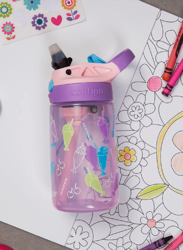 Contigo Easy Clean PP Strawbery Shakes 420ml violetinė