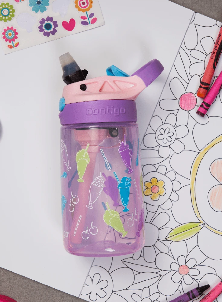 Contigo Easy Clean PP Strawbery Shakes 420ml violetinė