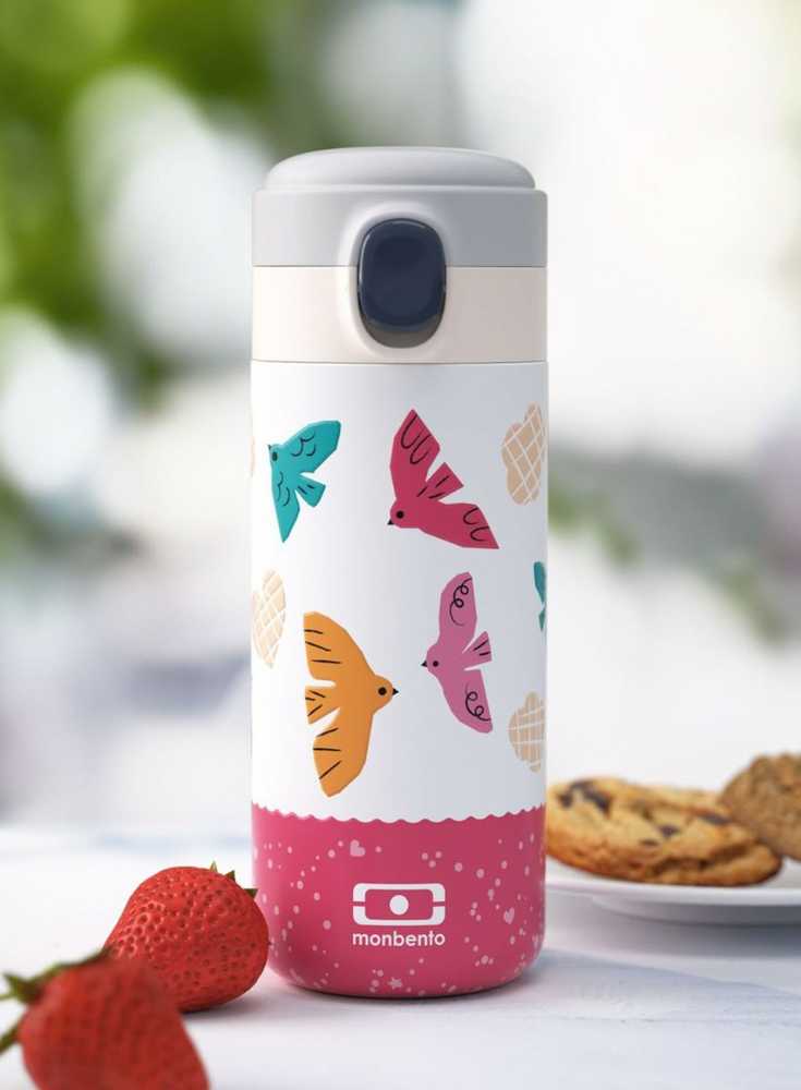 Monbento Graphic Birds termos butelka 360ml